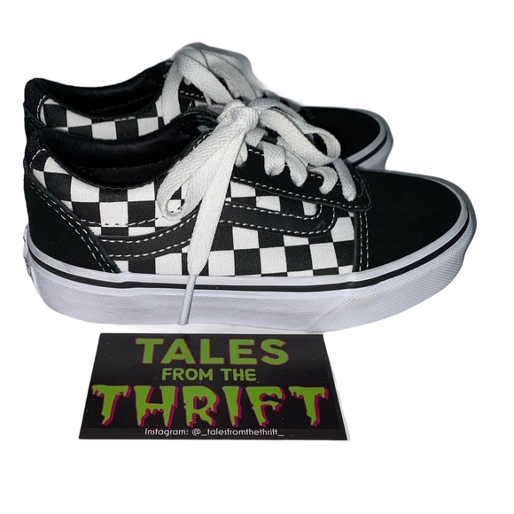 Vans Youth Ward Black and White Checkered Sneaker - Picture 8 of 8